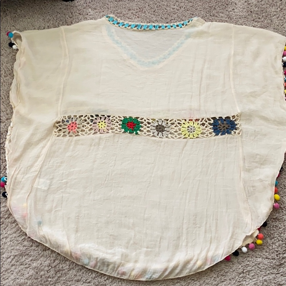 Crochet Blouse/Swim Cover Up - Picture 2 of 10